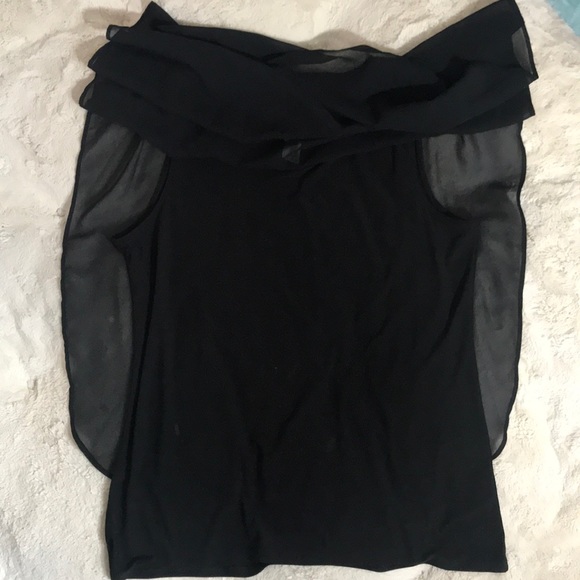 NWT New Directions Sleeveless Flowy Sheer Blouse - Picture 4 of 6